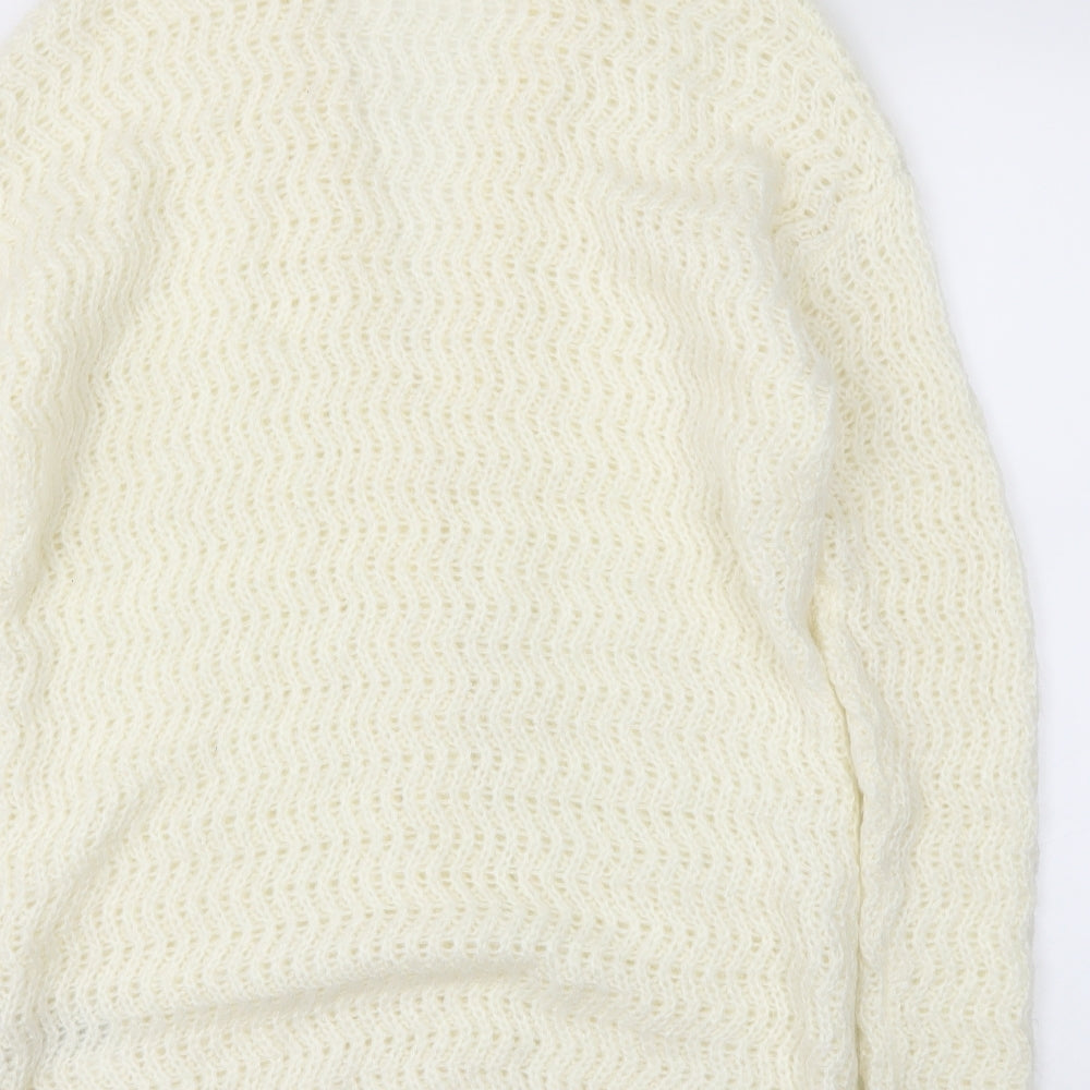 Love knitwear Womens Ivory   Wrap Jumper Size 14