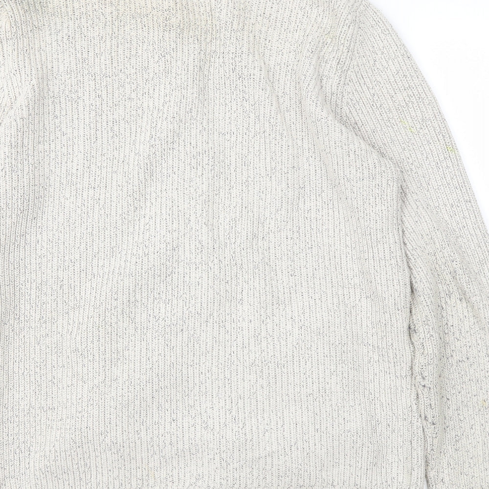 BHS Mens Beige   Full Zip Jumper Size L