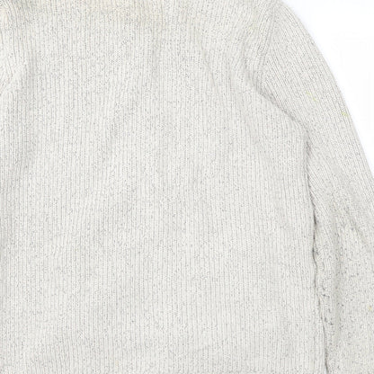 BHS Mens Beige   Full Zip Jumper Size L