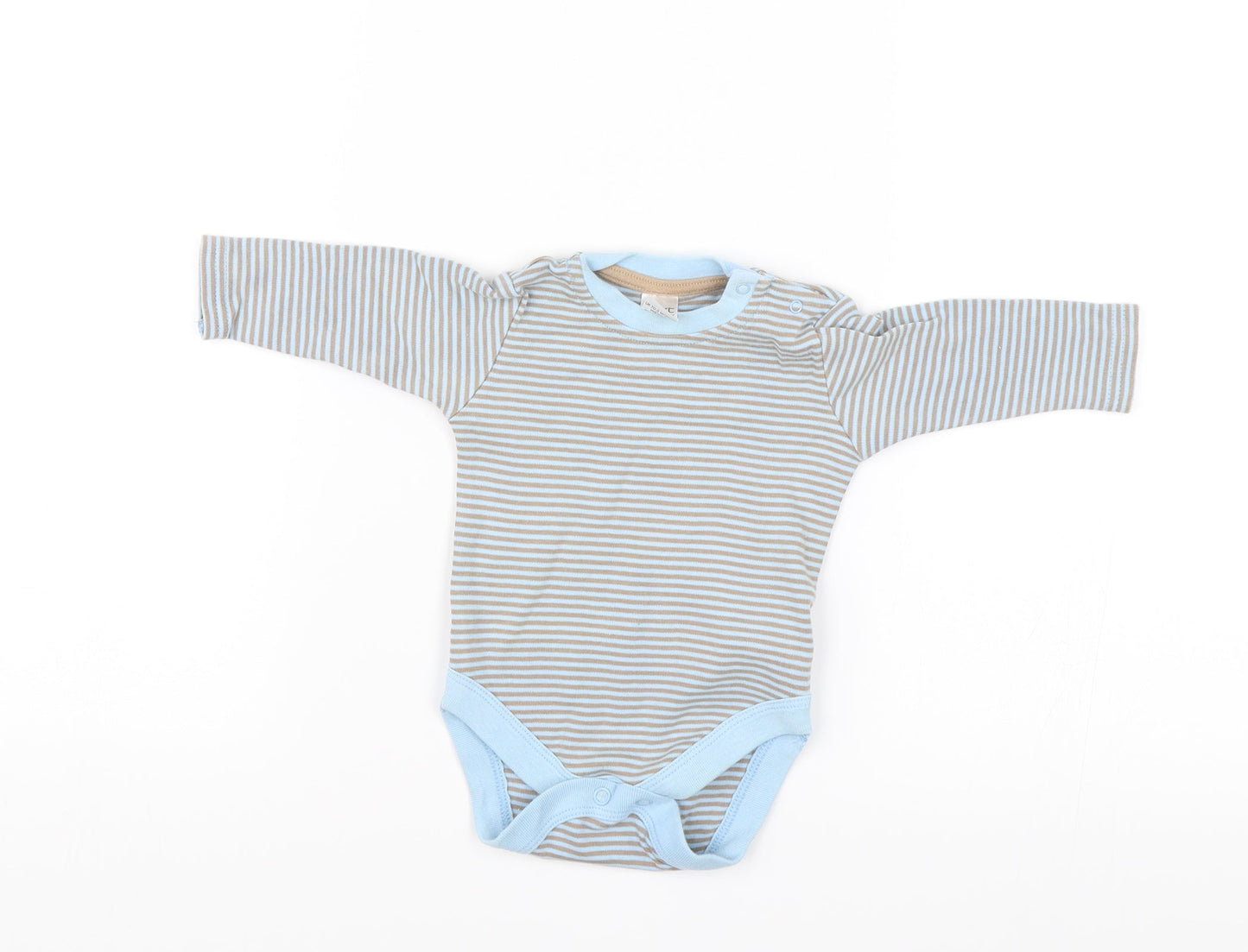 NEXT Baby Blue Striped  Romper One-Piece Size 0-3 Months