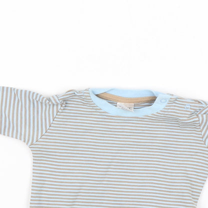 NEXT Baby Blue Striped  Romper One-Piece Size 0-3 Months