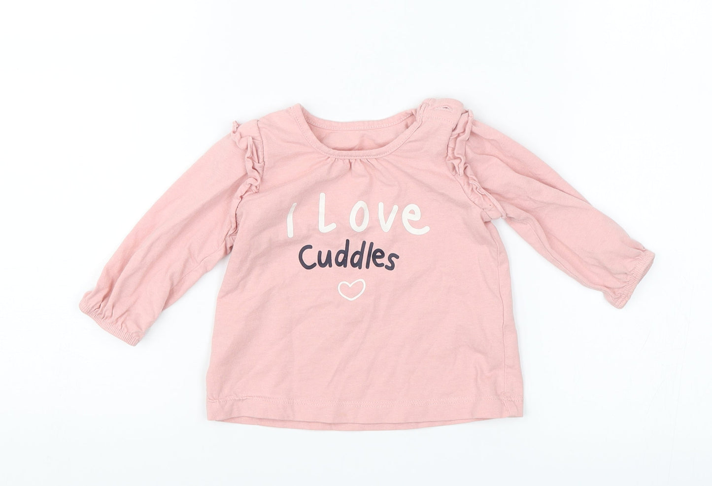 Matalan Baby Pink   Basic Blouse Size 3-6 Months  - I love cuddles