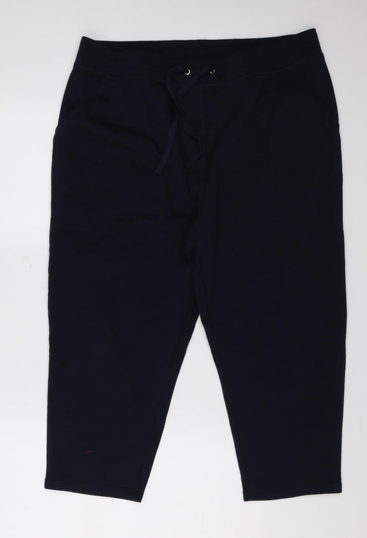 Womens UK Size 16 Bonmarché Regular Fit Sweatpants Blue Trousers