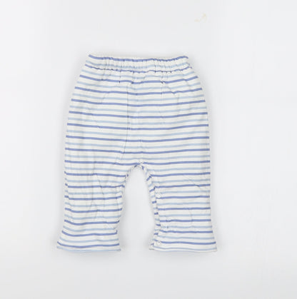 Stomp Baby White Striped  Sweatpants Trousers Size 3-6 Months