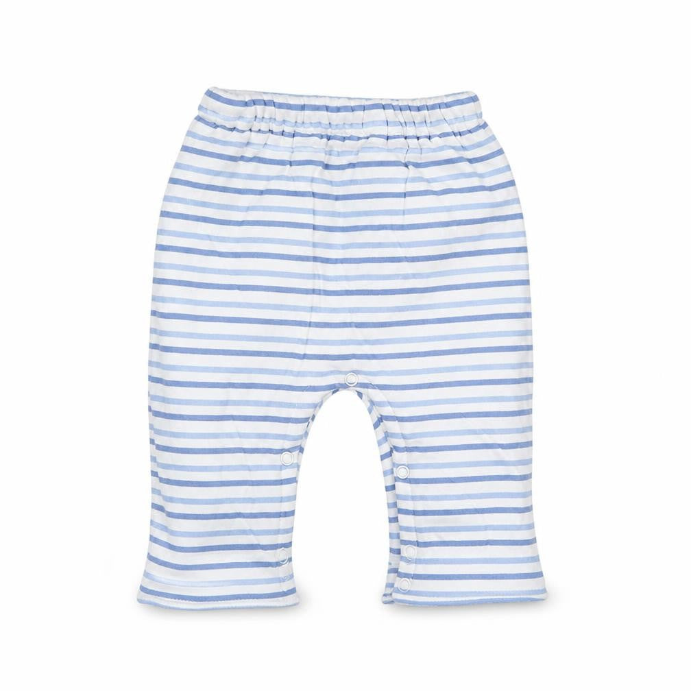 Front view of Stomp Baby White Striped sweatpants, size 3-6, Months