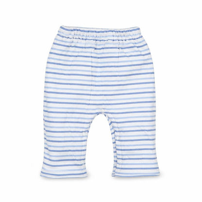 Front view of Stomp Baby White Striped sweatpants, size 3-6, Months
