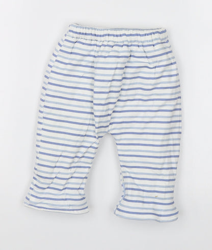 Stomp Baby White Striped  Sweatpants Trousers Size 3-6 Months