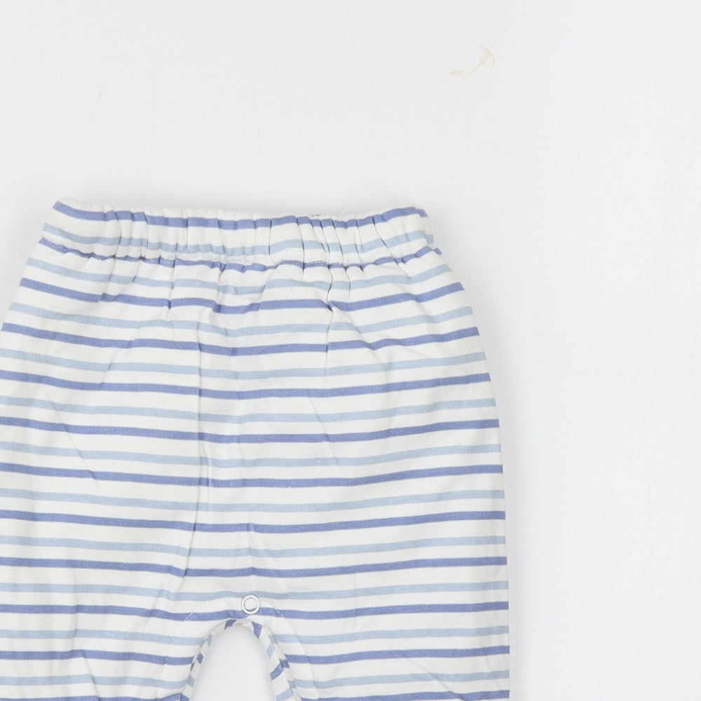 Stomp Baby White Striped  Sweatpants Trousers Size 3-6 Months