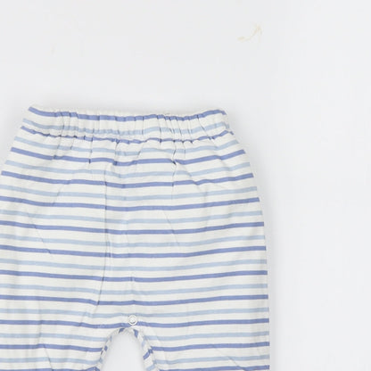 Stomp Baby White Striped  Sweatpants Trousers Size 3-6 Months