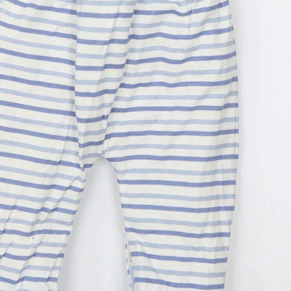 Stomp Baby White Striped  Sweatpants Trousers Size 3-6 Months