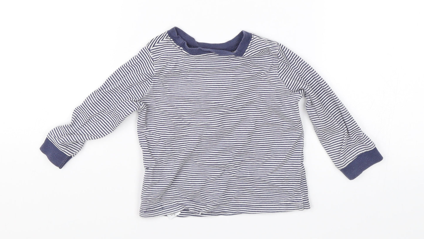 George Baby Blue Striped  Jersey T-Shirt Size 9-12 Months  - Tigger