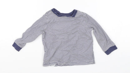 George Baby Blue Striped  Jersey T-Shirt Size 9-12 Months  - Tigger