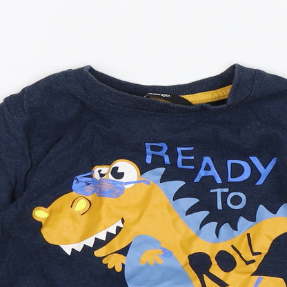 George Baby Blue   Jersey T-Shirt Size 18-24 Months  - Ready to roll
