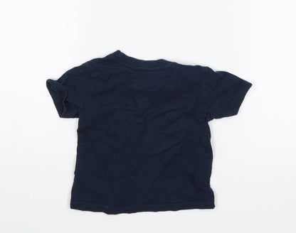 Rebel Baby Blue   Basic T-Shirt Size 12-18 Months  - My daddy is the best