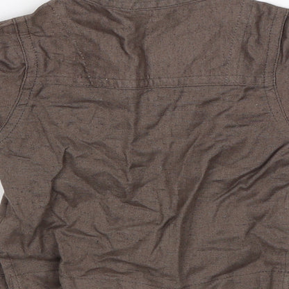 Tiny Ted Baby Brown   Basic Button-Up Size 0-3 Months