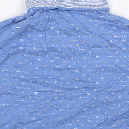 Brand and care label for George Baby Blue Basic Polo, size 18-24, Months