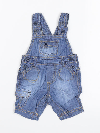 Baby Boutique Baby Blue   Dungaree One-Piece Size 0-3 Months