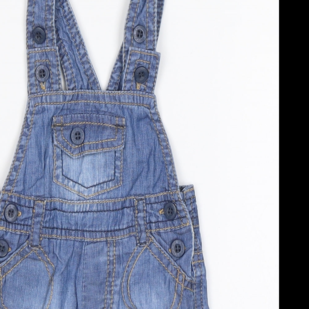 Baby Boutique Baby Blue   Dungaree One-Piece Size 0-3 Months