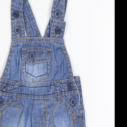 Baby Boutique Baby Blue   Dungaree One-Piece Size 0-3 Months