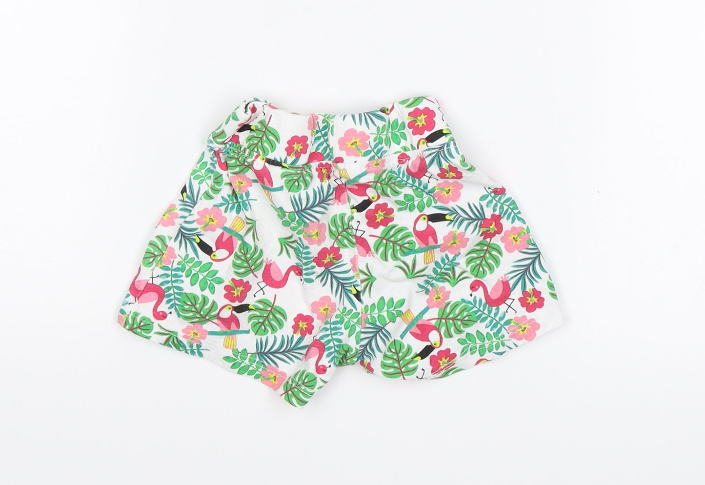 Primark Baby Green Floral  Cropped Leggings Size 6-9 Months