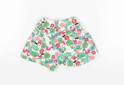 Primark Baby Green Floral  Cropped Leggings Size 6-9 Months