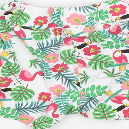 Primark Baby Green Floral  Cropped Leggings Size 6-9 Months