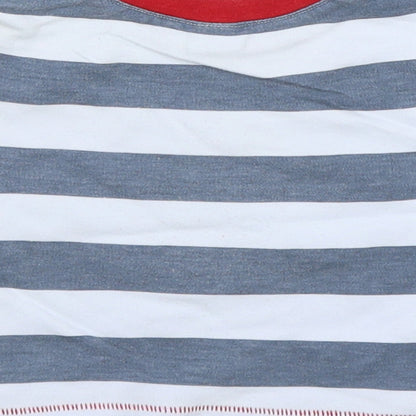 NEXT Baby Blue Striped  Basic T-Shirt Size 0-3 Months  - Little dribbler