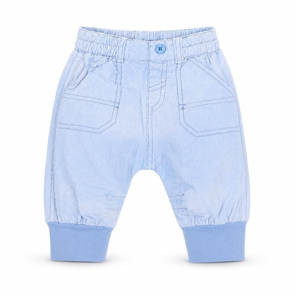 Front view of Next Baby Blue Jogger Trousers, size 0-3, Months