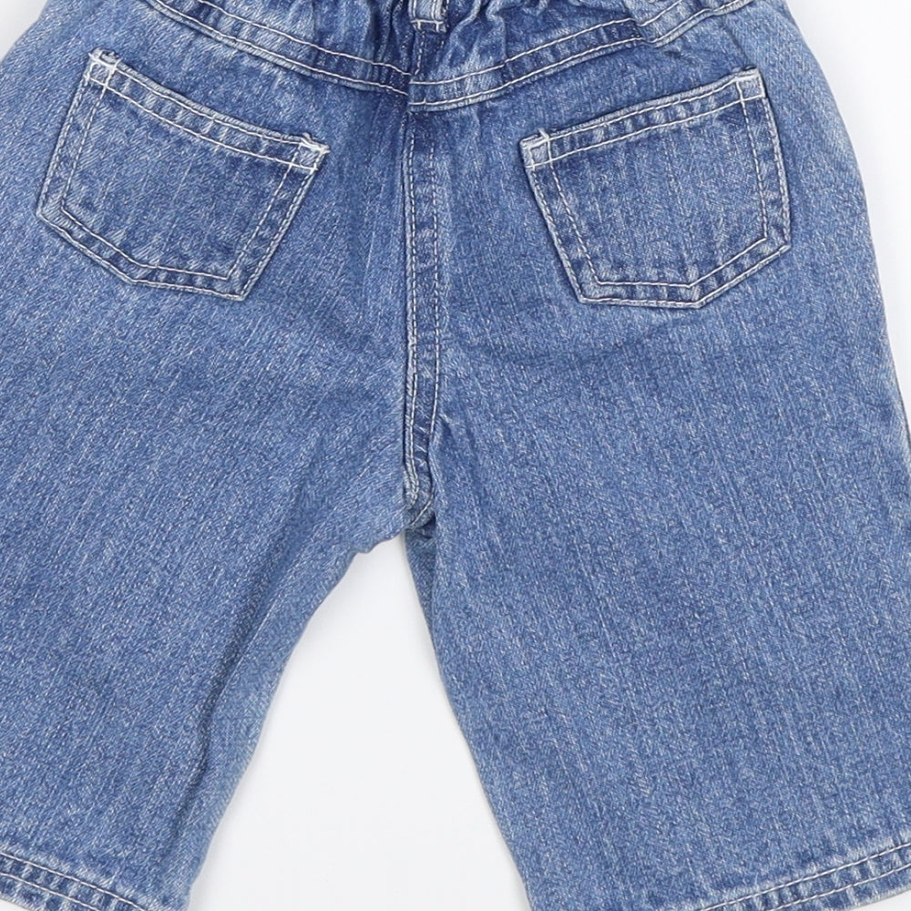Tiny Ted Baby Blue Floral  Jogger Jeans Size 3-6 Months