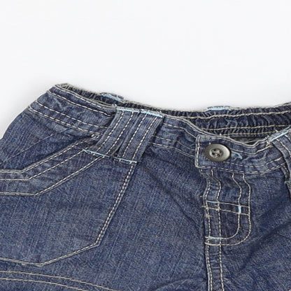 Matalan Baby Blue   Cargo Jeans Size 0-3 Months