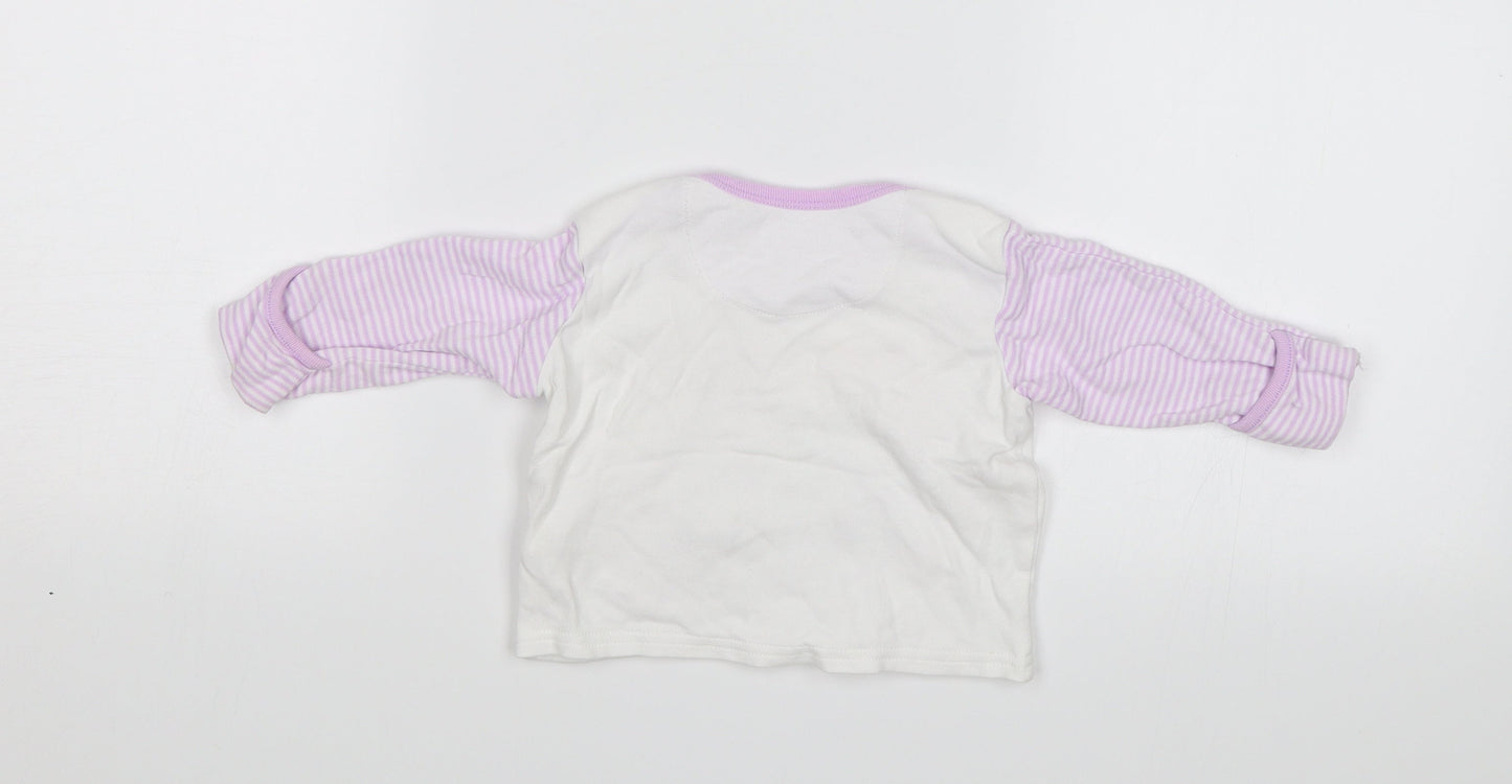 George Baby White   Jersey T-Shirt Size 3-6 Months  - Piglet says its time for a snooze