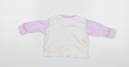George Baby White   Jersey T-Shirt Size 3-6 Months  - Piglet says its time for a snooze