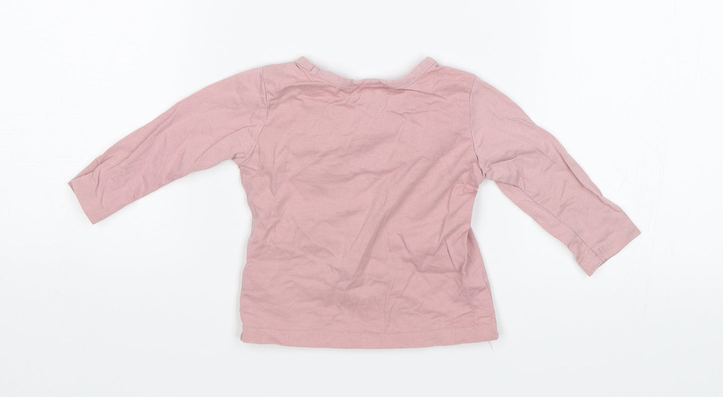 NEXT Baby Pink   Jersey T-Shirt Size 3-6 Months  - Star