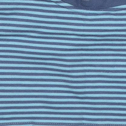 George Baby Blue Striped  Jersey T-Shirt Size 0-3 Months  - Animals