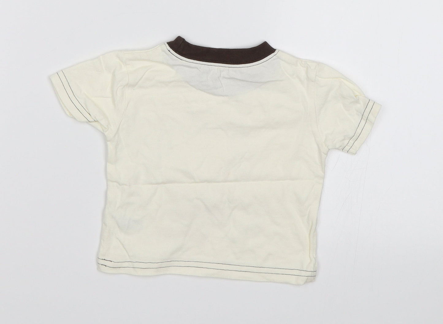 George Baby White   Basic T-Shirt Size 0-3 Months  - Mummy's little monster