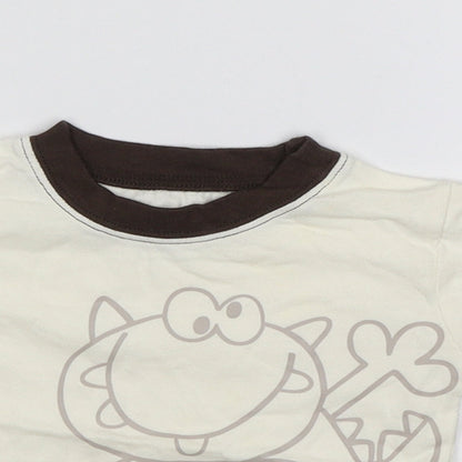 George Baby White   Basic T-Shirt Size 0-3 Months  - Mummy's little monster