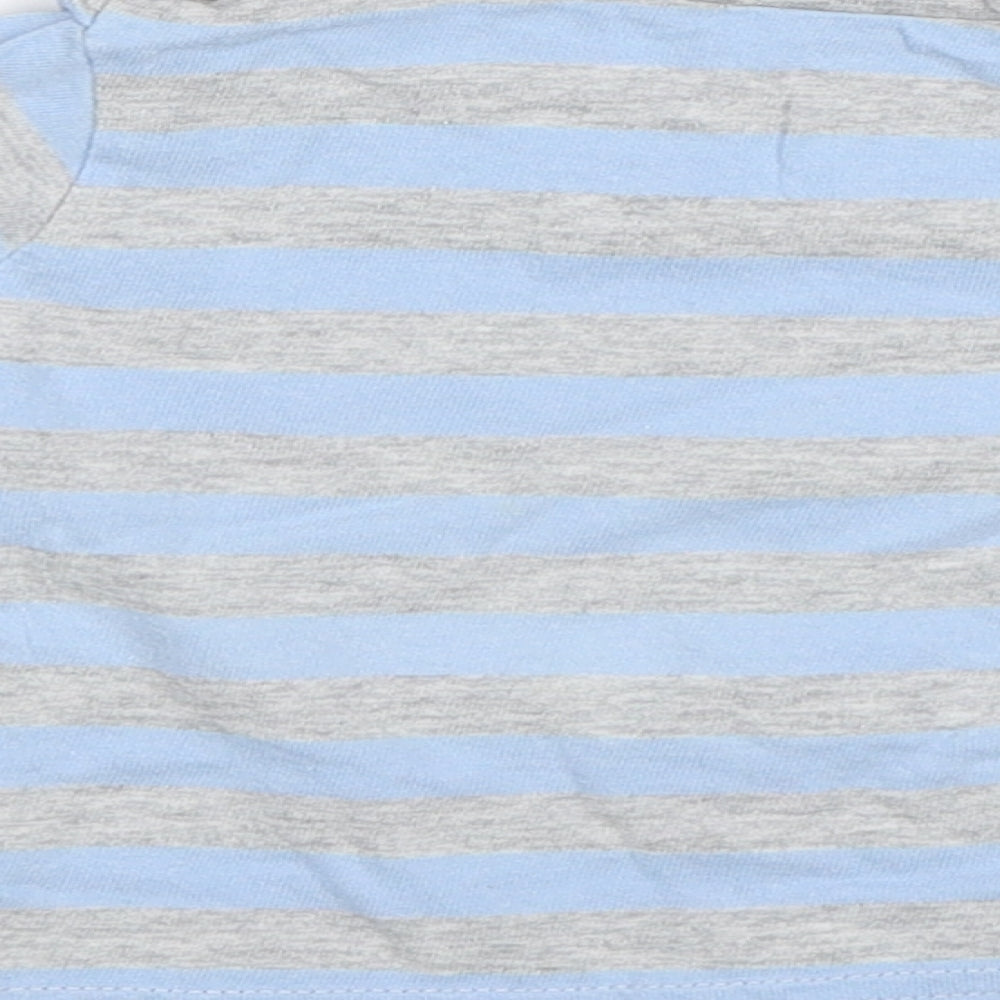 Tiny Ted Baby Blue Striped  Jersey T-Shirt Size 3-6 Months  - Champ