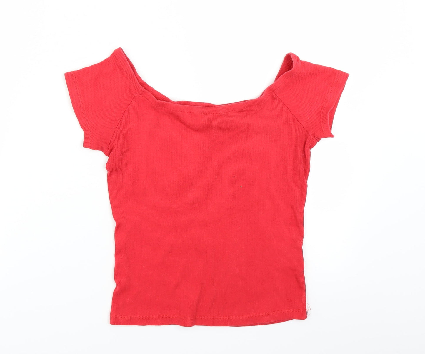 Womens UK Size 10 Select Red Basic T-Shirt
