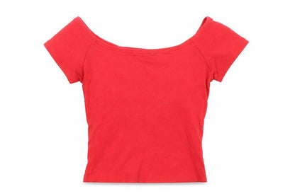 Womens UK Size 10 Select Red Basic T-Shirt