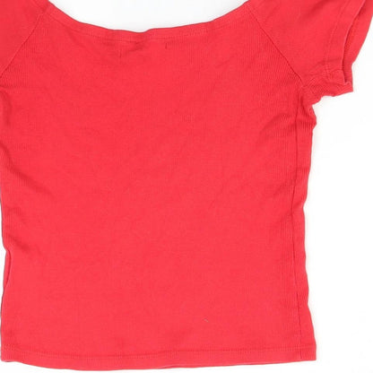Womens UK Size 10 Select Red Basic T-Shirt
