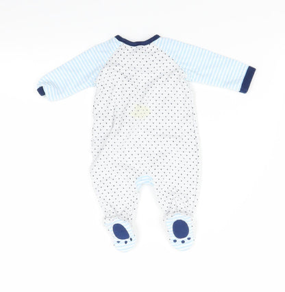 Mini Club Baby Blue Polka Dot  Babygrow One-Piece Size 0-3 Months