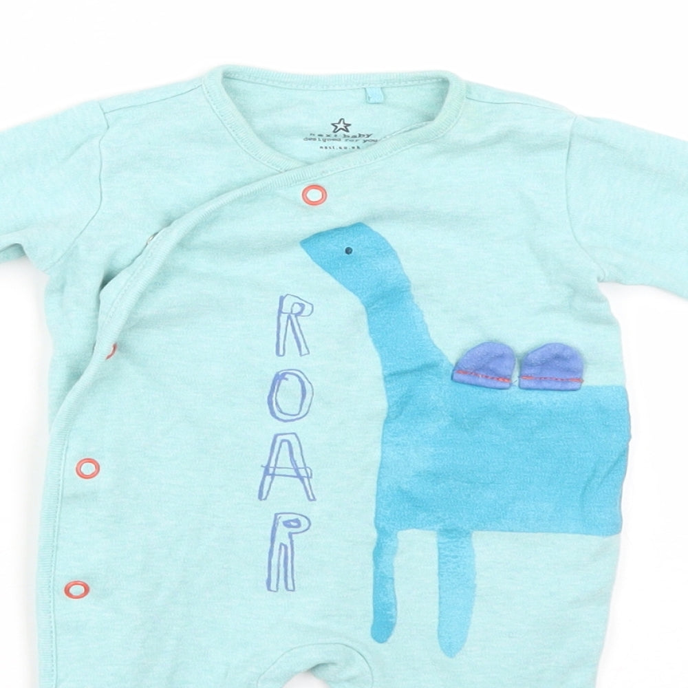NEXT Baby Green   Babygrow One-Piece Size 0-3 Months  - DINOSAUR