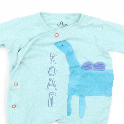 NEXT Baby Green   Babygrow One-Piece Size 0-3 Months  - DINOSAUR
