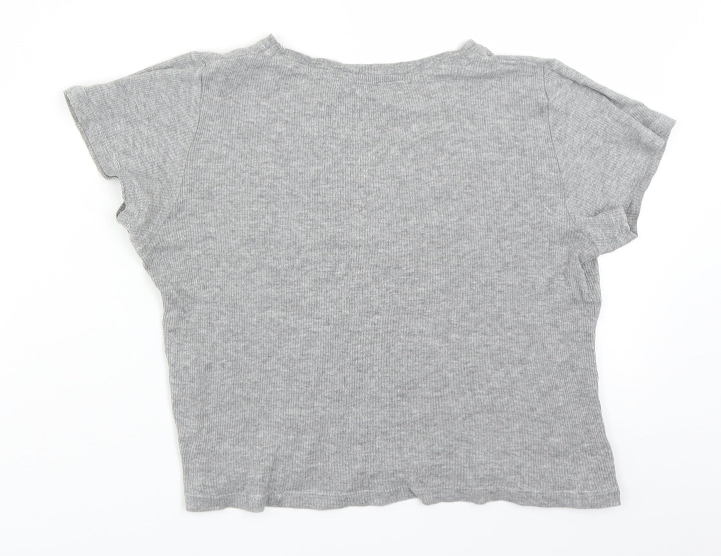 Womens UK Size 10 Atmosphere Grey Basic T-Shirt