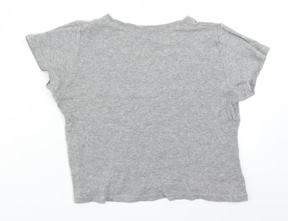 Womens UK Size 10 Atmosphere Grey Basic T-Shirt