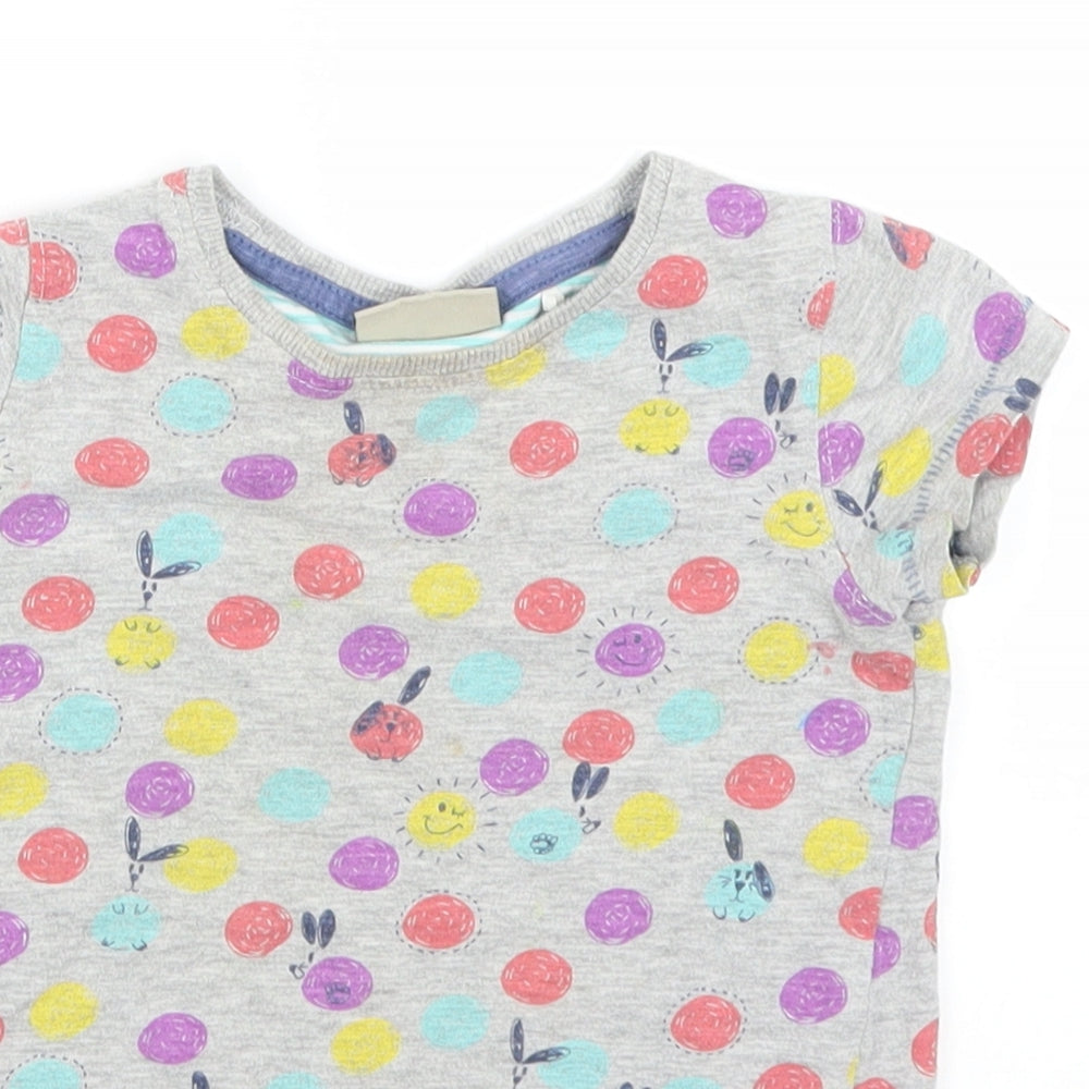 NEXT Baby Grey Polka Dot  Basic T-Shirt Size 18-24 Months