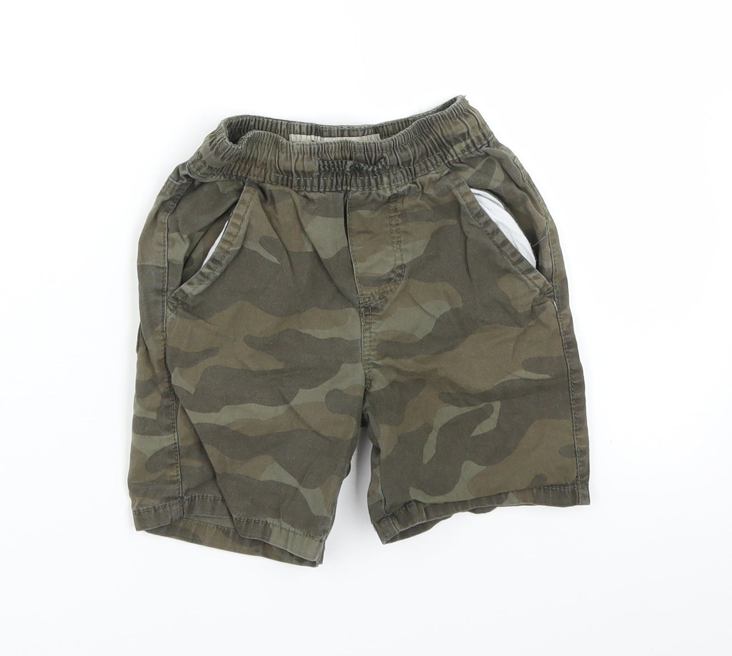 Primark Boys Green Camouflage  Bermuda Shorts Size 2-3 Years