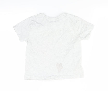 Primark Boys Grey   Basic T-Shirt Size 3-4 Years