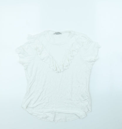 Womens UK Size S H&M White Basic Tank