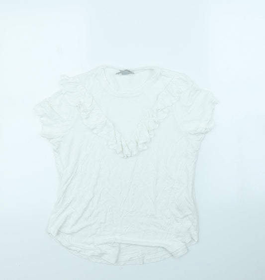 Womens UK Size S H&M White Basic Tank
